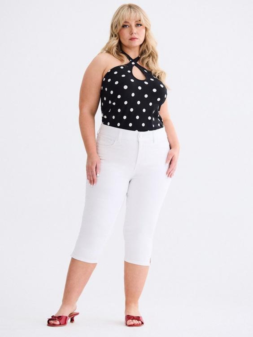 torrid Polka Dot Retro Halter Top